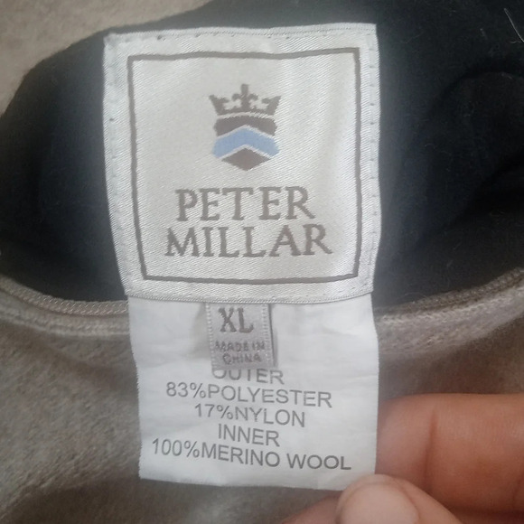 Peter Millar Men's Navy Blue Reversible Wool Quilted Full Zip Vest Size XL - Picture 5 of 7